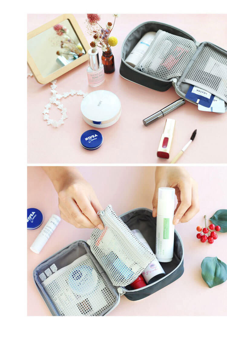 Bagshoestore,Medicine Pouch,สีเทา ,กระเป๋าใส่ยารักษาโรค